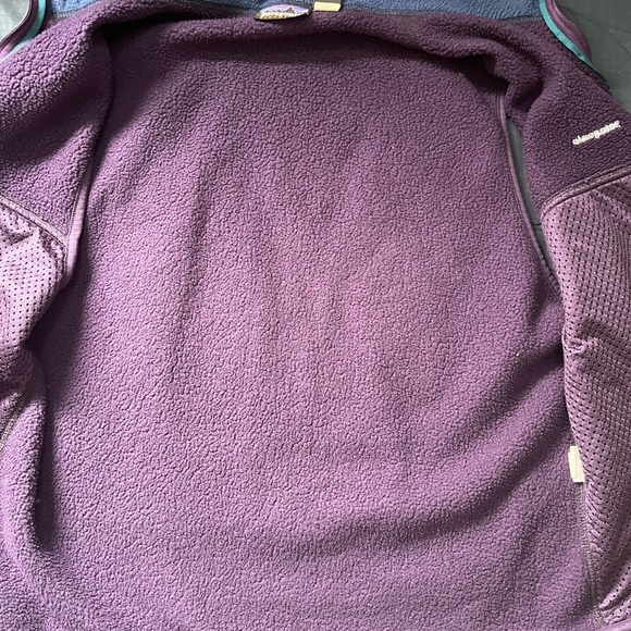 Patagonia Synchilla 90s Fleece Vest Purple L USA-Made | Winter Layer Cozy Chic - Picture 13 of 17